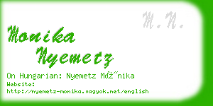monika nyemetz business card